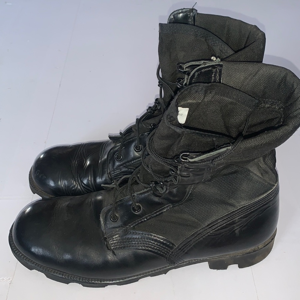 McRae Combat Boots Black Panama Men’s Size 10.5